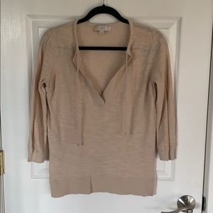 Ann Taylor Loft Sweater beige size small
